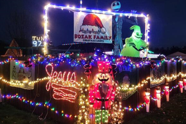 Christmas lights with Nightmare Before Christmas Characters