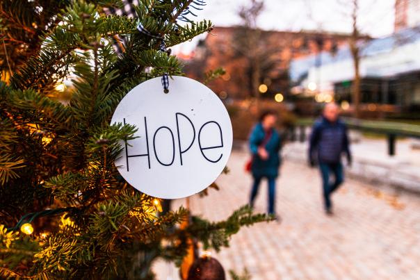 Hope ornament three nights of lights