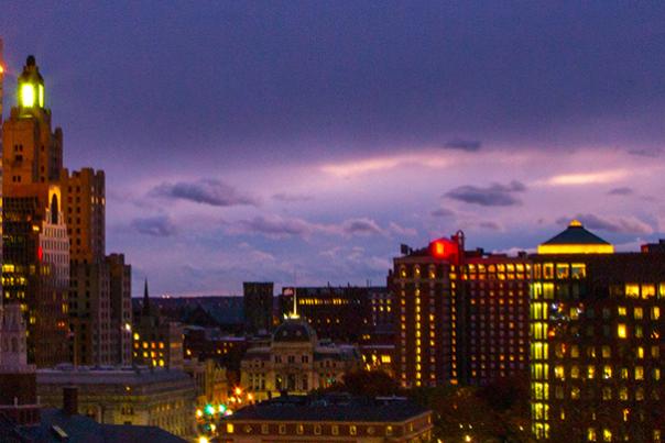 Fall Night Skyline