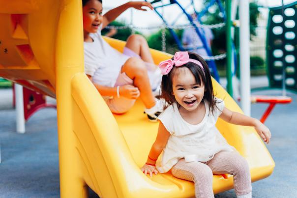 Kids on a playground