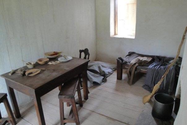 Interior view of the Ben Lomond Slave Quarter