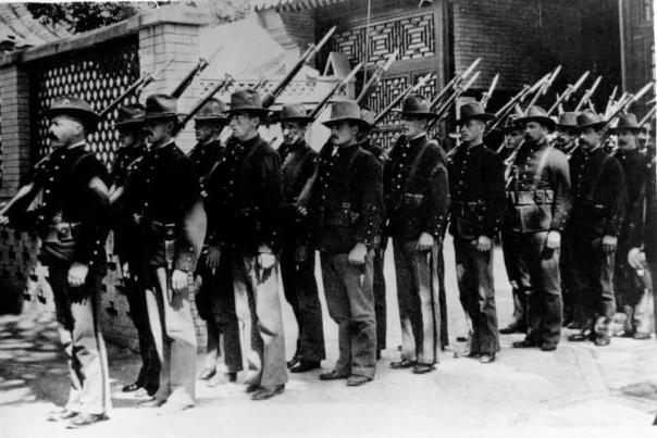Marines in relief party - Peiping, China Boxer Rebellion 515634 - Defense Dept. Photo