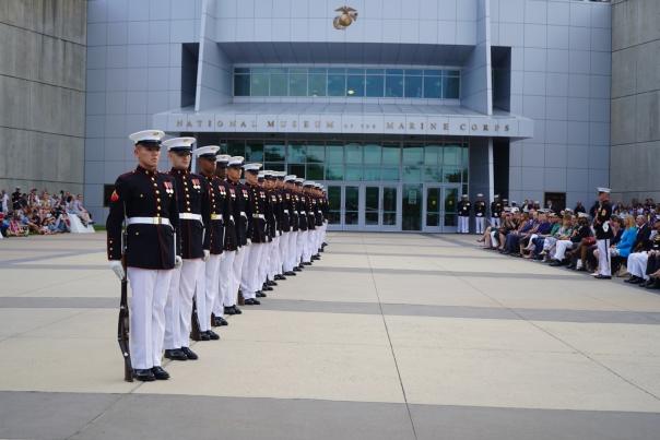Outdoor event at the National Museum of the Marine Corps