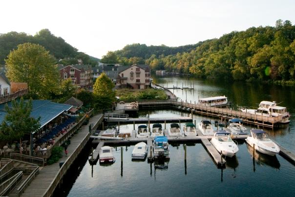 outdoor view of Madigan's waterfront dining