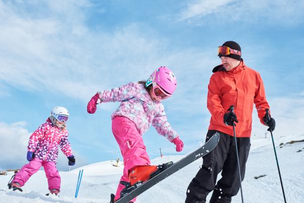 Kids ski lessons at Coronet Peak