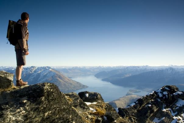 Hiking above Queenstown from Ben Lomond