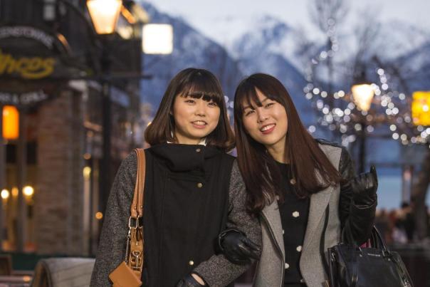 Students Shopping in Queenstown