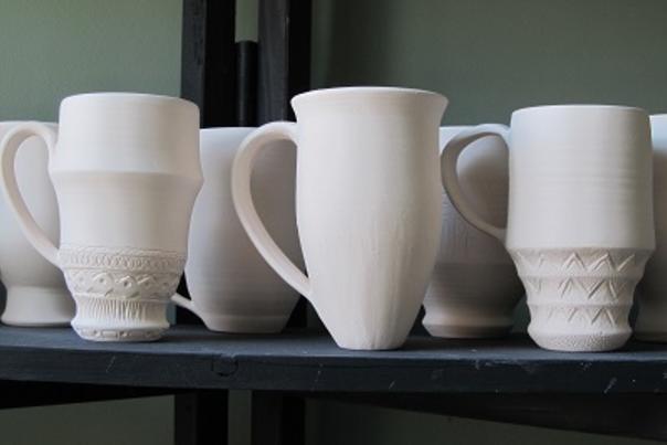 The Randolph Arts Guild offers a "Make Your Own Mug" class with NC potter, Brooke Avery