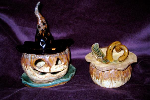 Randolph Arts Guild offers Clay Pumpkin Jar/Tea Light Class with NC Potter, Brooke Avery
