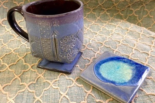 The Randolph Arts Guild Offers Clay Mug & Coaster Set with Brooke Avery