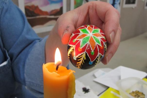 The Randolph Arts Guild offer Ukrainian Egg Craft Class with Karen McFetters