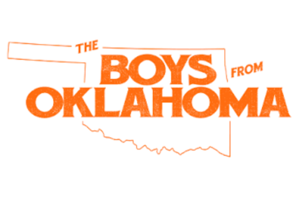 Boys From Oklahoma Logo in Orange and White