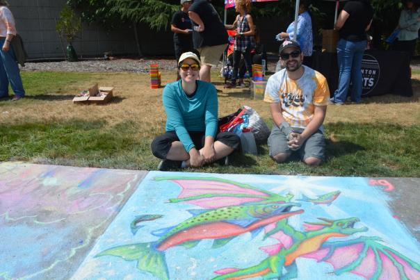 Chalk Art River Days