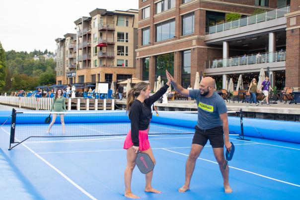 Water Pickleball High Five