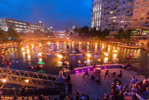 waterfire event with live band photo