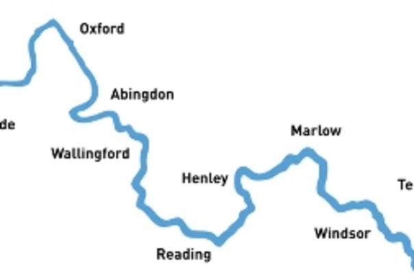 map of places along the thames