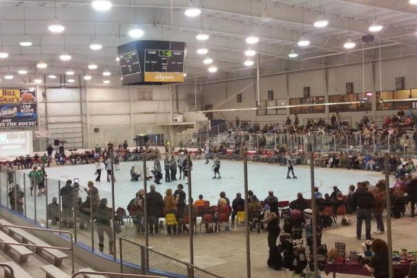 busy rink at Bill Gray's Iceplex in Rochester, NY