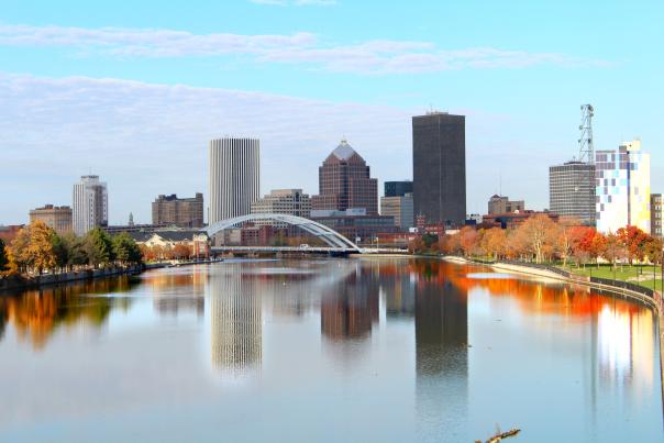 Rochester Skyline in the Fall