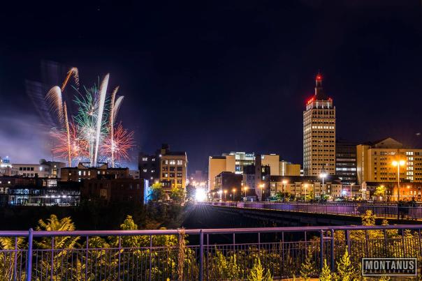 Fireworks Over ESL Ballpark by Jim Montanus