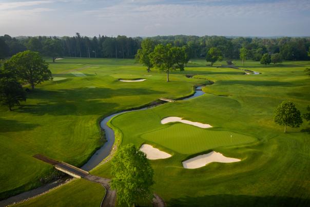 Golf greens at Oak Hill Country Club