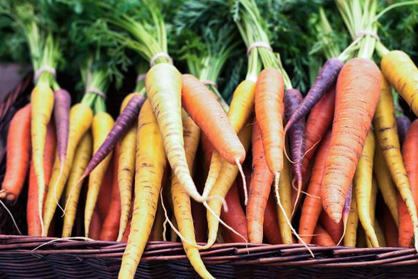 Carrots at a Farmer's Market