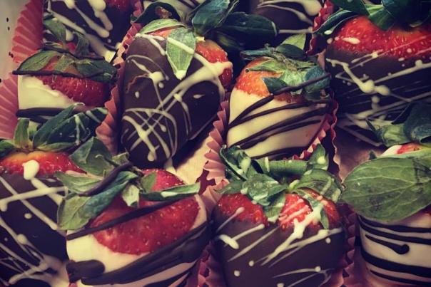 Chocolate Covered Strawberries at Whistle Stop Bakery