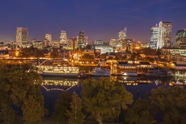 Nighttime skyline