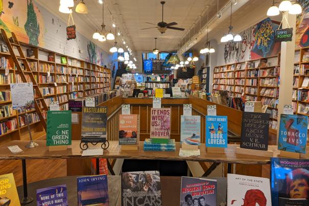 Interior shot of South Main Book Company