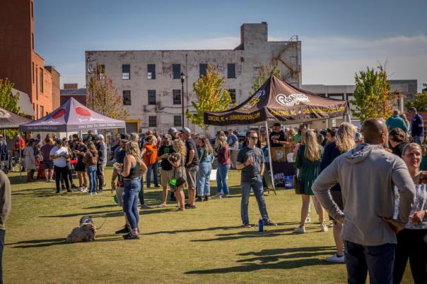 Crowd at Bell Tower BREWFEST