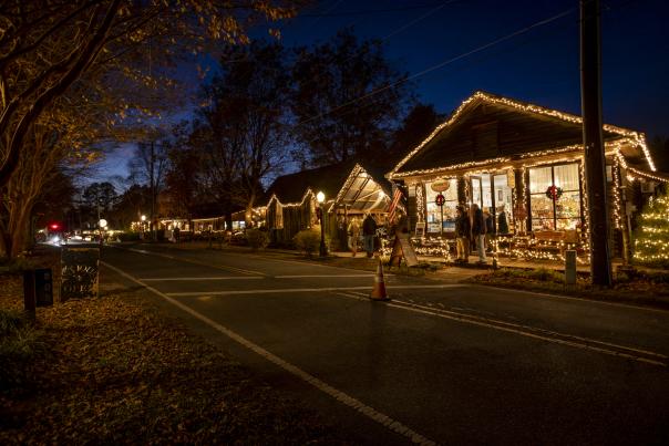 Christmas Lights in Gold Hill