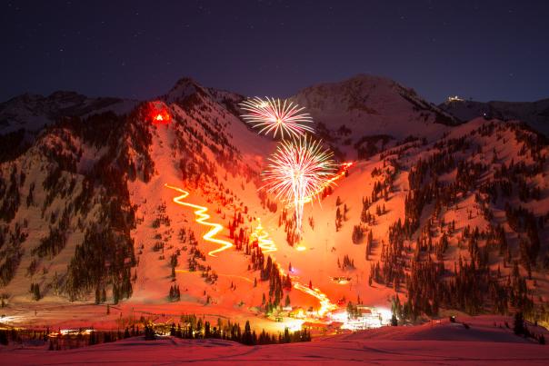 Fireworks Above Alta