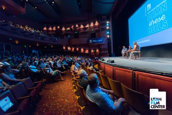 Audience Watching The Stage At "Changing the Game" post-film Q&A at the 2019 Damn These Heels Festival.