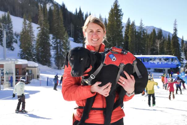 Marguerite Van Komen & Frank - Snowbird Avalanche Dogs