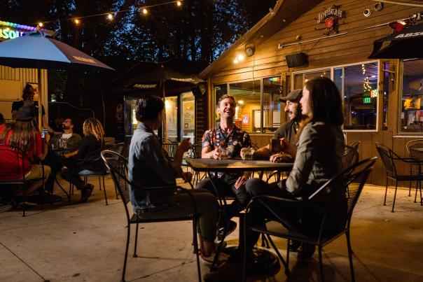 Outdoor Patio at the Sun Trapp