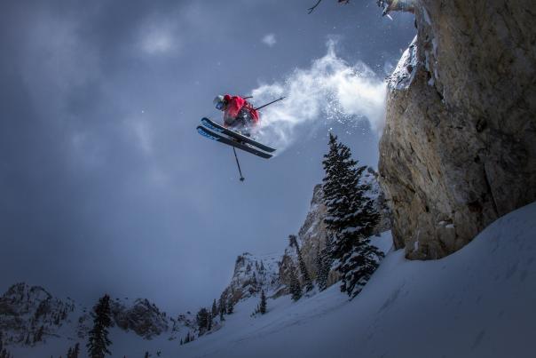 Skier Catching Air at Solitude