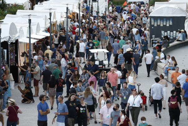 The crowd at the Utah Arts Festival