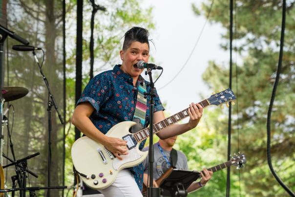 Image of a performance at the Utah Pride Festival 2019