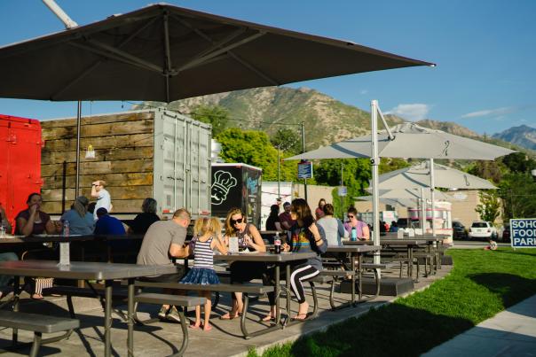 People Dining at SoHo Food Park