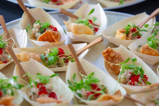 Samples of few at the taste-of event, Food That Rocks