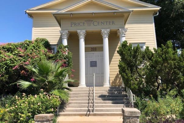 Picture of the steps at the Price Center in San Marcos, Texas