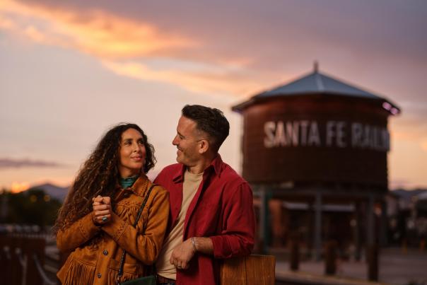 Couple at the Railyard
