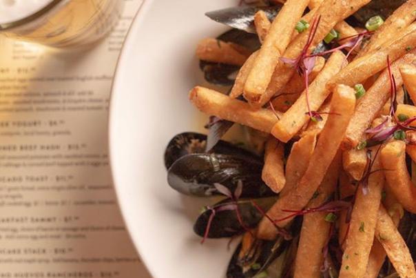 The Mercantile Kitchen and Bar mussels and fries