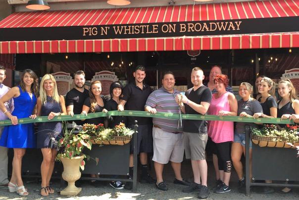 Pig 'n Whistle on Broadway ribbon cutting