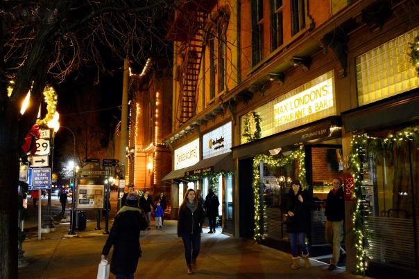 Downtown Saratoga Springs Winter