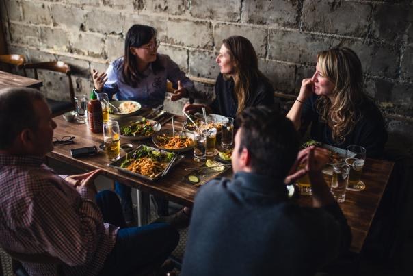 people at restaurant