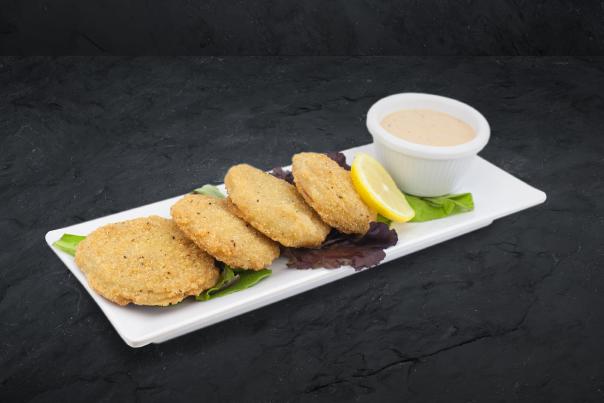 Fried Green Tomatoes on a plate