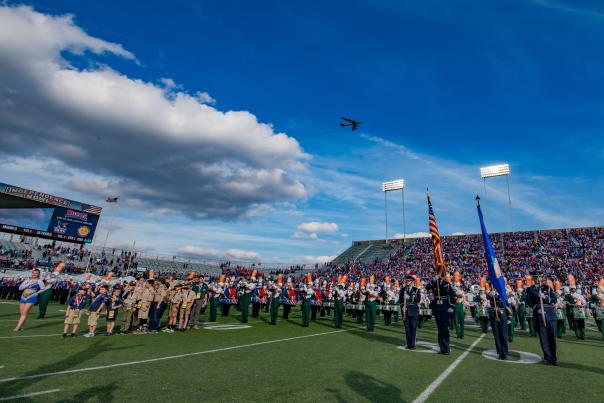 View from the Field at the Independence Bowl