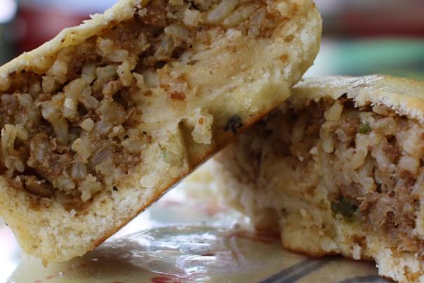 A photo of boudin kolaches from Retro Baking Company