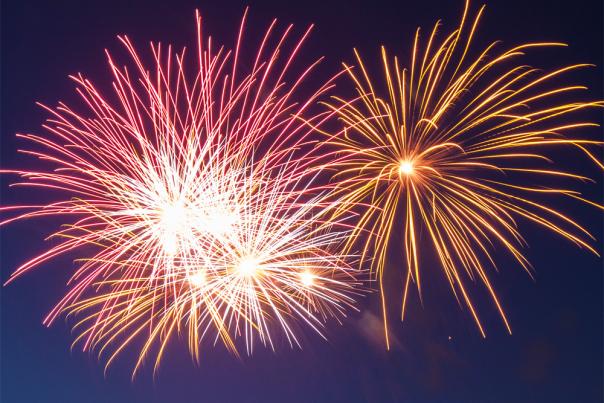 A photo of fireworks