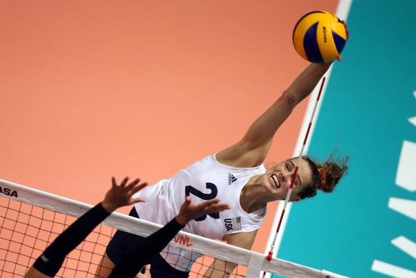 A photo of volleyball from FIVB